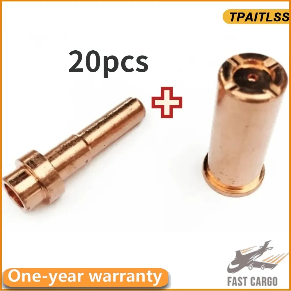 

20pcs Plasma Cutter Torch Consumables Trafimet Versa Cut 60 CB70 Cebora CP70 PKG/20 Electrode Tip Welded Fittings