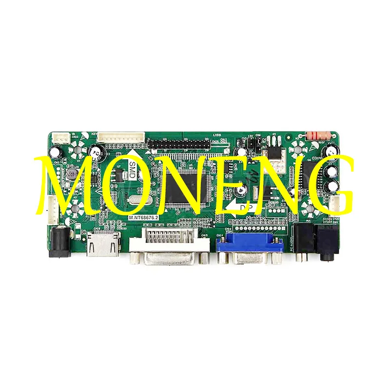 Imagem -03 - Controle Kit Board Monitor para Tela Led Controlador Board Driver B156xw02 v3 v6 B156xw02 v2 v7 Hdmi Dvi Vga Lcd Novo