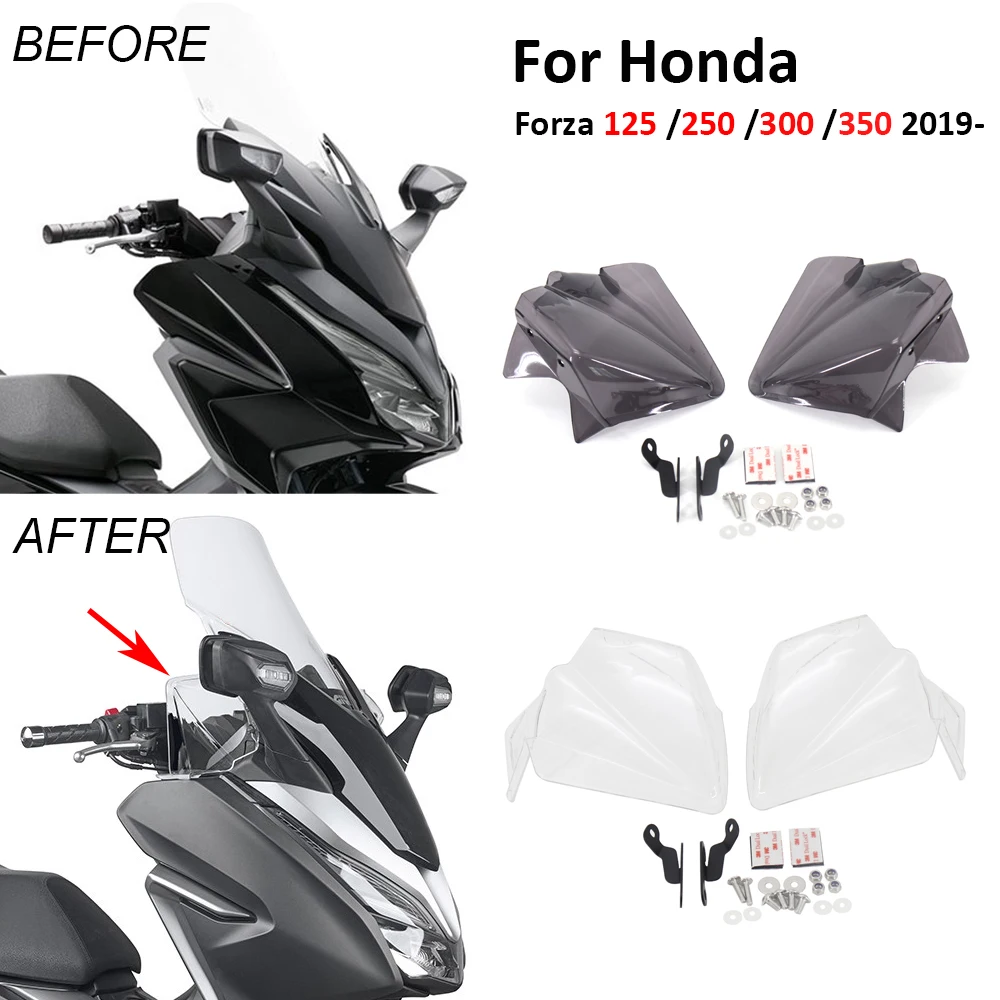 NEW Handguards Wind Deflectors Motorcycle Parts Windshield Front Panels For Honda Forza350 FORZA 125 250 300 350 2021 2022