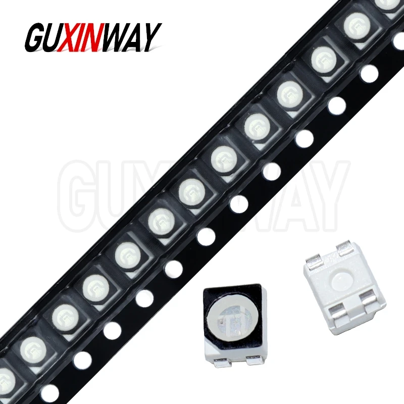 100Pcs 3528 SMD LED Diode Chip White Ice Blue Orange Pink Red Yellow Blue Green Warm White Purple RGB Anode