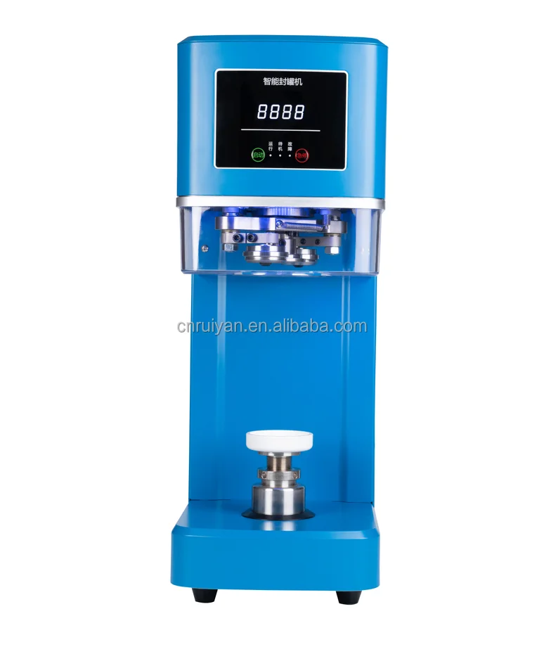 2022 popular model automatic can seamer non-rotary  can sealing machine for beverage, popcorn cups OEM LOGO and color design