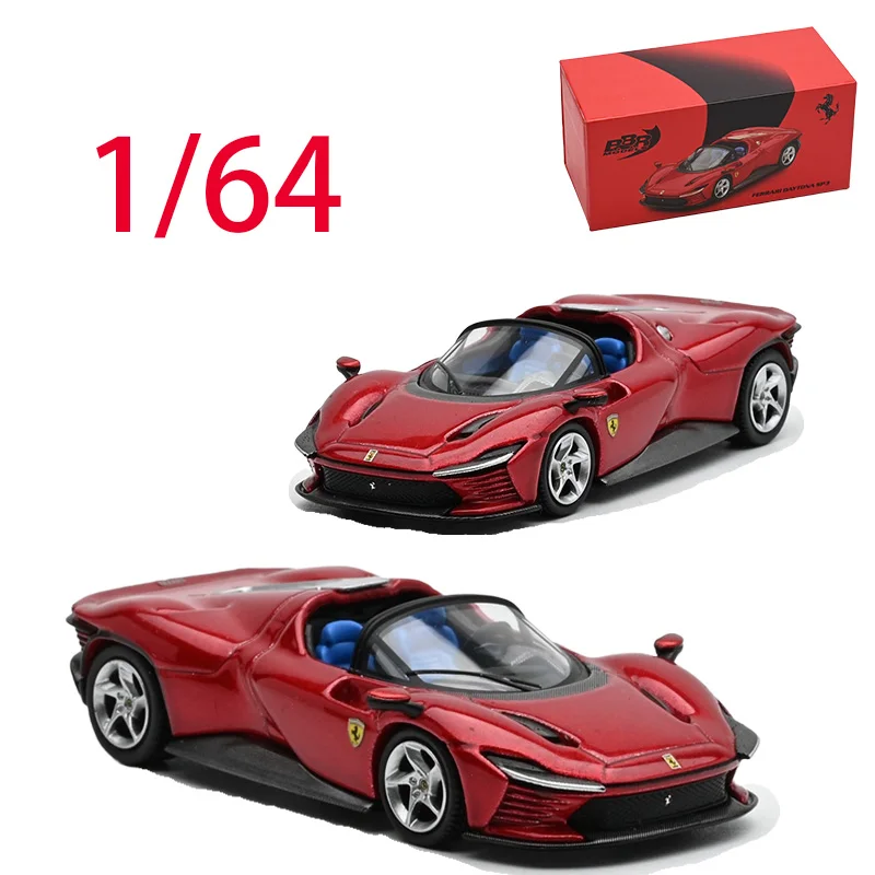 

BBR литой под давлением масштаб 1/64 модель автомобиля Ferrari из сплава Ferrari Daytona SP3 Rosso Play Vehicles, игрушки для мальчиков, коллекция оригинальных коробок
