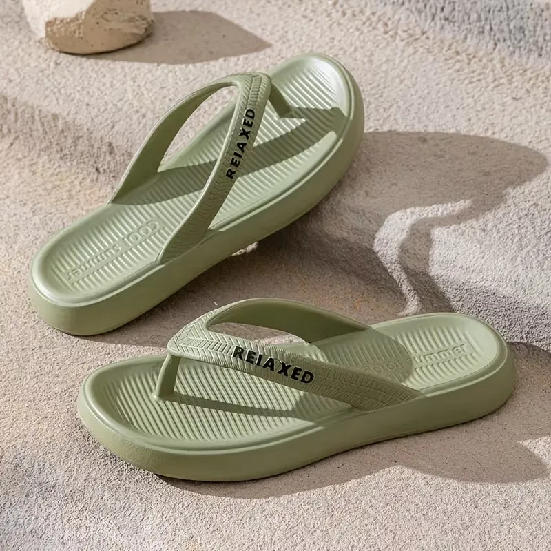 Men's Outdoor Fashion Slippers, Lightweight Non-Slip Printed Flip-Flops, Suitable For Both Men And Women image 2
