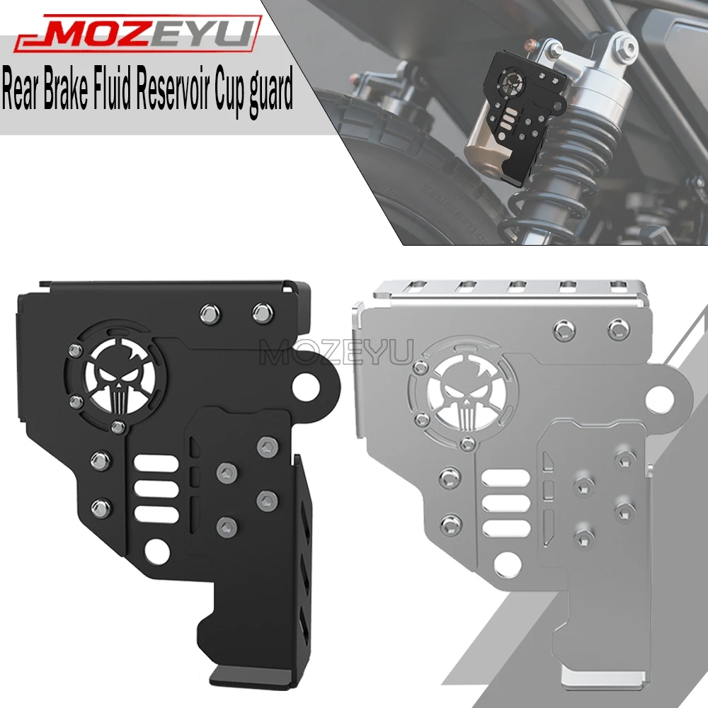 

2026 Rock 250 Motorcycle Accessories Rear Brake Fluid Reservoir Cup guard For BENDA Napoleonbob Chinchilla 450 500 2023 - 2025