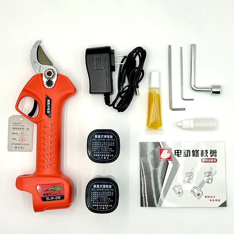 2.8cm Electric Scissors, Fruit Tree Rechargeable Pruning Shears, Garden Coarse Pruning Shears, Extended Pole Electric Shears