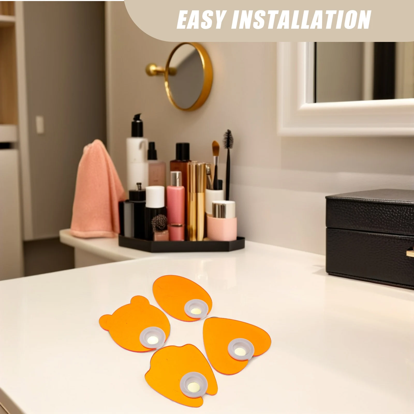 4Pcs Nail Lamp Shield Acrylic Light Blocking Tool Ergonomic Curing Light Plate for Professional Nail Art Manicure Accessories