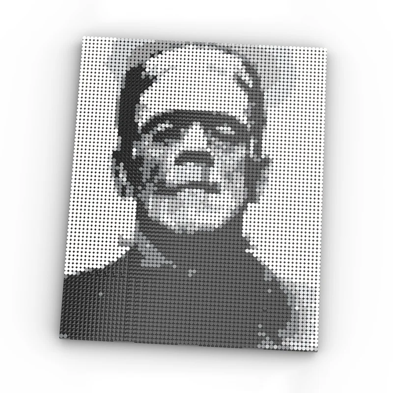 

5487 шт. MOC Франкенштейн мозаичные скульптуры модель строительные блоки архитектура рождественские подарки идея образование кирпич игрушка для детей