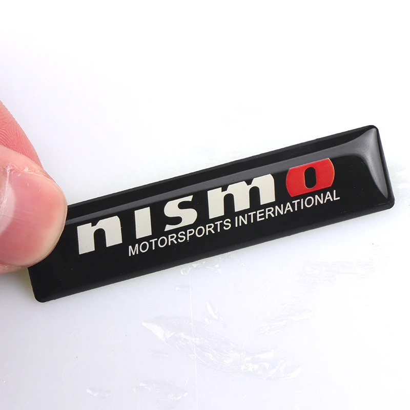 10/20 pçs decalques de decoração do carro 3d resina epóxi adesivo para nissan nismo 350z 370z gtr patrulha juke micra x trail qashqai j10