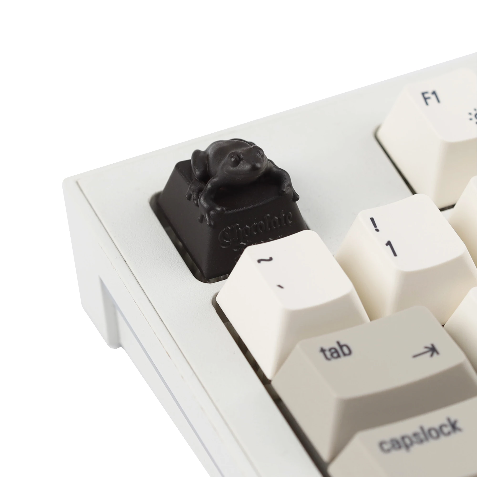 YMDK 1pcs Cute Frog Personalized Keycap Resin Esc Key Novelty Handmade Creativity Keycaps for MX Mechanical Keyboards