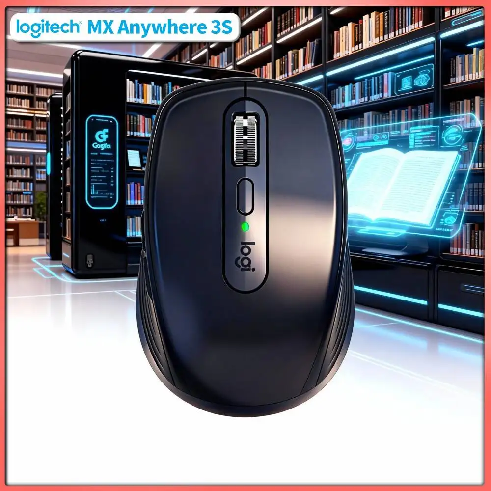 High-Performance MX Anywhere 3S - 8000 DPI Darkfield, USB-C Quick Charge, Hyper-Scroll, Great for Multi-Device Perfume Office