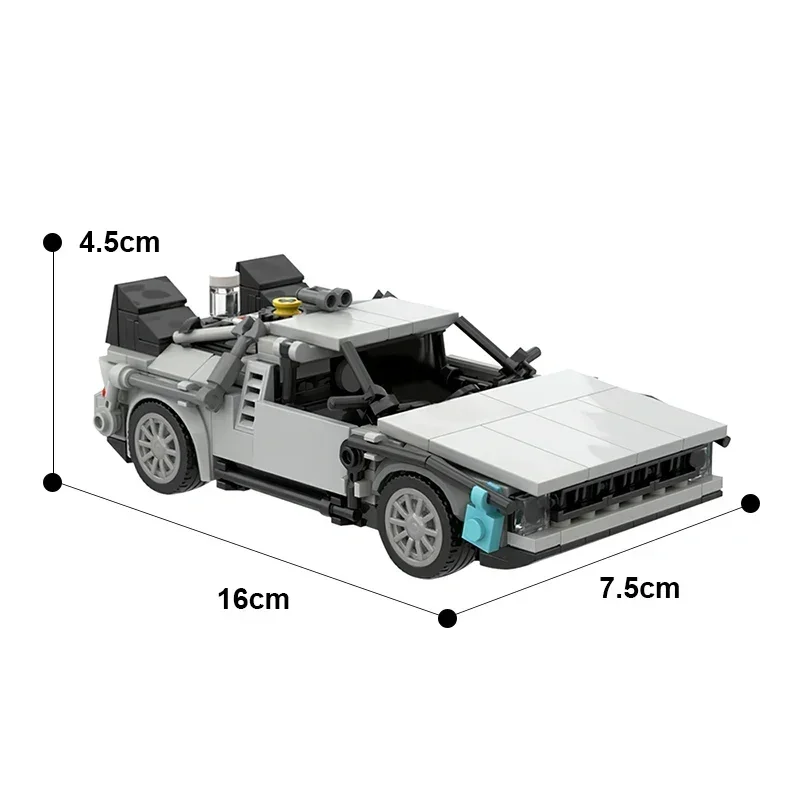 MOC Bricks Technical Mini DeLorean DMC Car Back To The Future Time Machine Building Blocks Kids Toy for Boys Gift Brick Toy