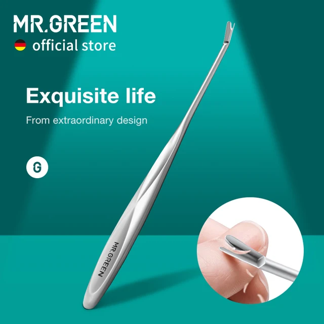 MR.GREEN odpychacz do skórek usuwacz martwego naskórka narzędzia do Manicure ze stali nierdzewnej profesjonalny trymer do skórek obieraczka do paznokci skrobak