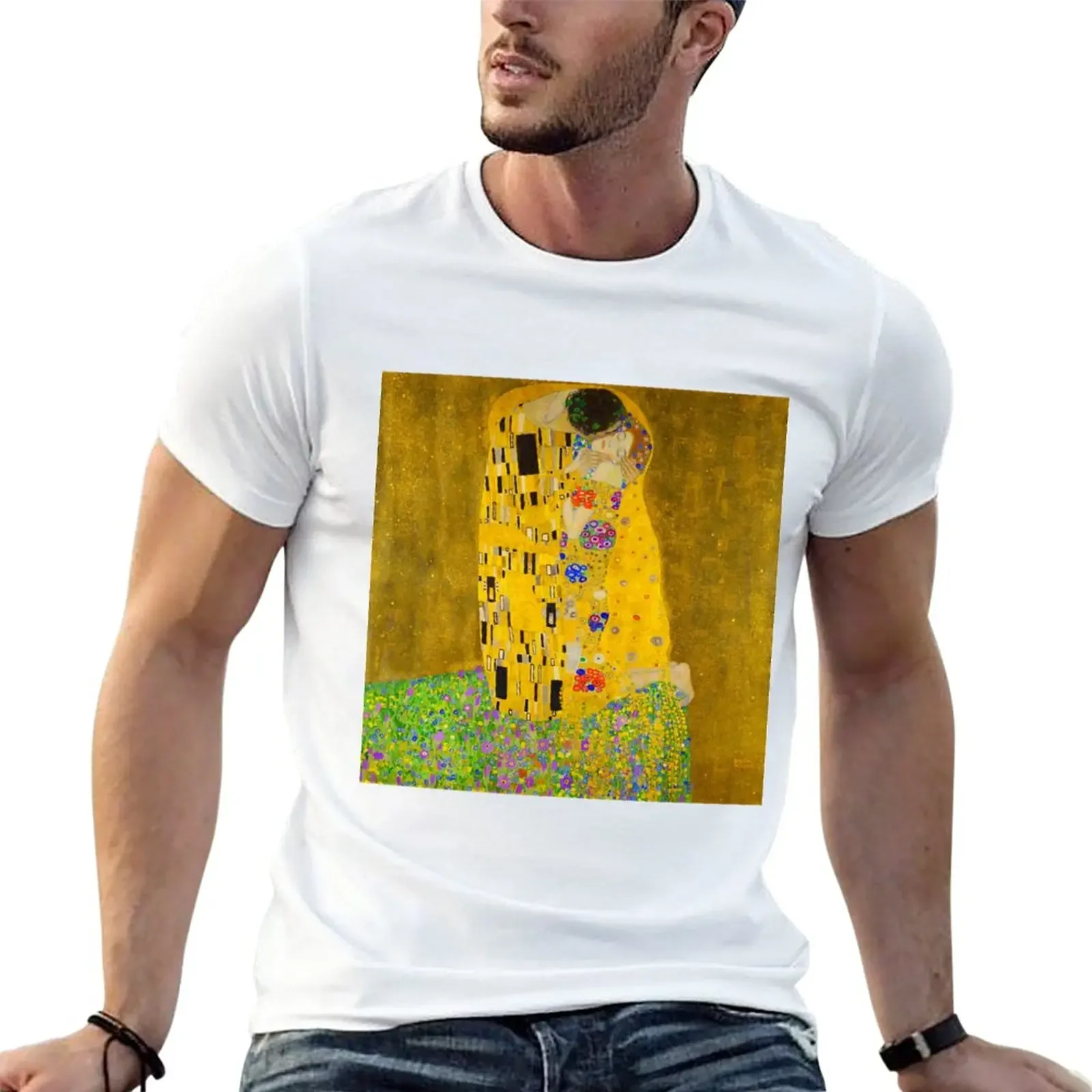 Klimt the kiss T-Shirt customs design your own anime customs mens graphic t-shirts pack