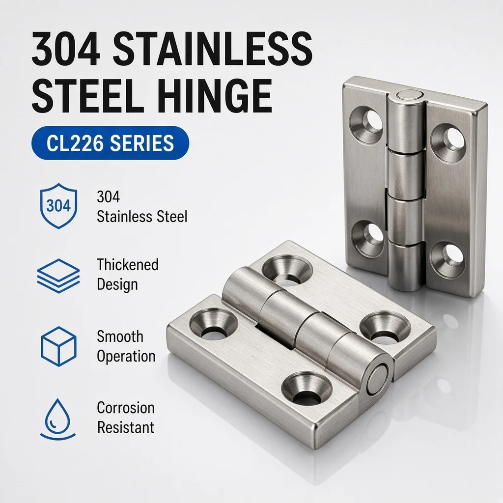 Stainless Steel 304 Square Hinge CL218 Cabinet Box CL236 with CL226-1 Hinge for Electrical Enclosure