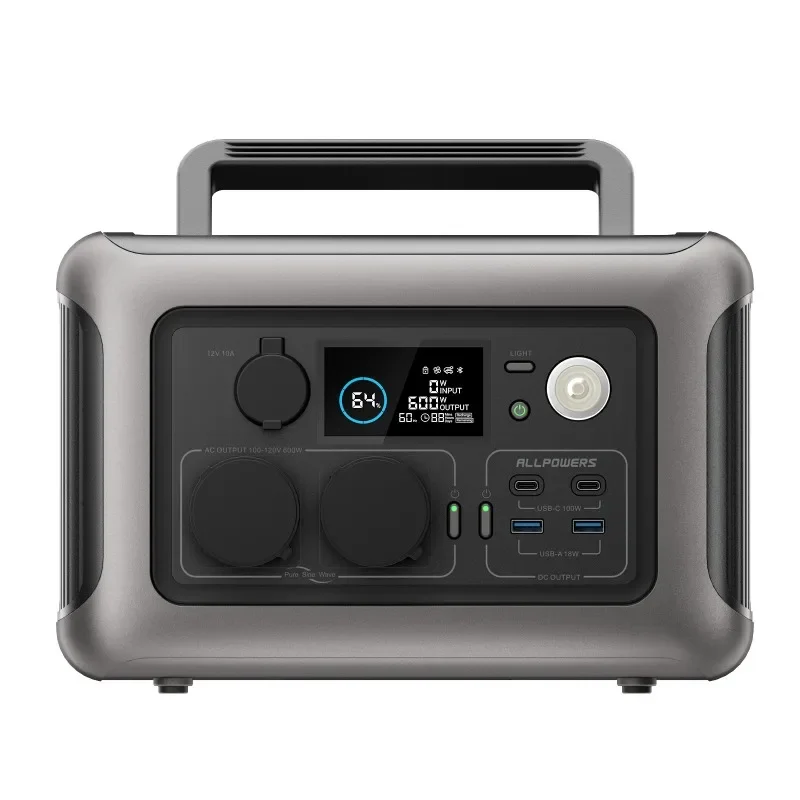 R600 Portable Power Station Portable Power Generator PD100W APP Control UPS Function