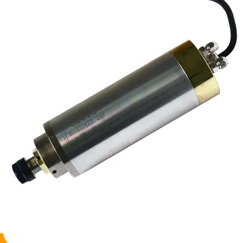 Engraving machine spindle motor 88mm diameter 4 bearing 2.2KW/380V deep carved round carving electric spindle