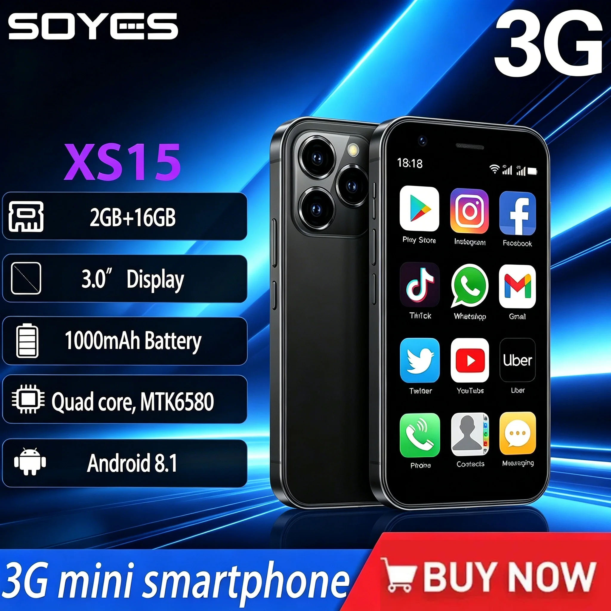 NEW SOYES XS15 3G Smartphone 3.0 