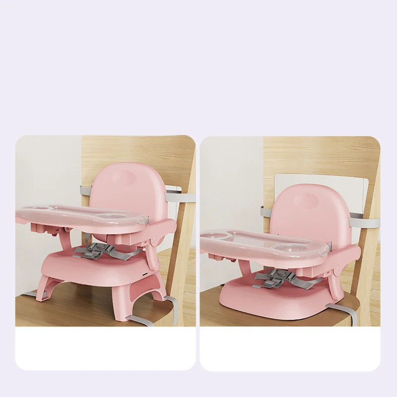 مقعد معزز لتغذية الأطفال بتصميم عصري مع طاولة طعام للاستخدام الخارجي للأطفال والرضع