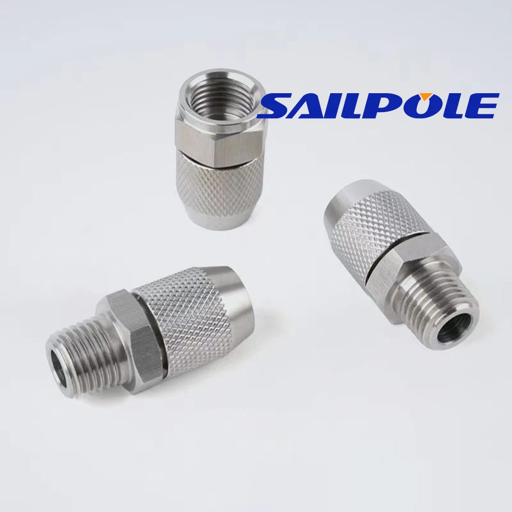0.6 0.8 1.0 1.2 1.5 2.0mm Hole Stainless Steel Nozzle Adjustable Steam Volume for Fog Cannon Machine 1/8' 1/4' 3/8' 1/2'