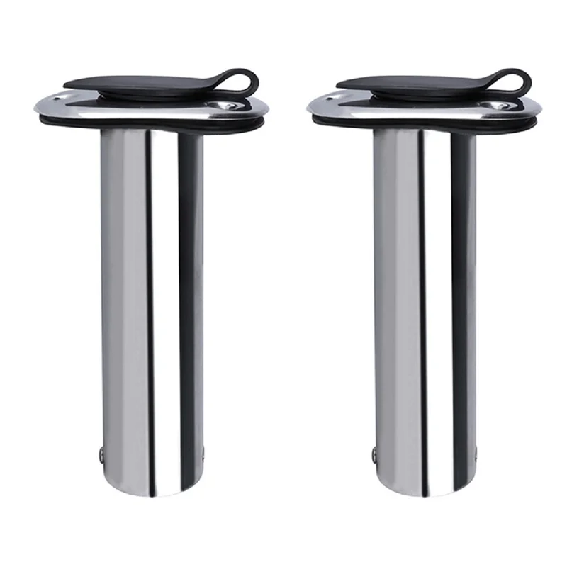 

A48P-2X 90-градусная подставка для удочки из нержавеющей стали, встроенный держатель для удочки для аксессуаров для лодок, морских