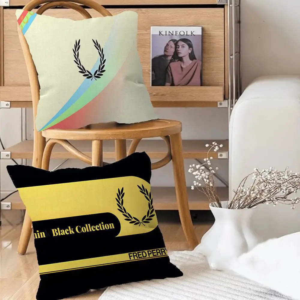 FRED PERRY LOGO Personalized Pillow Dust Cover Bedroom Kids Party Decoration Pillowcase Birthday Children Gift