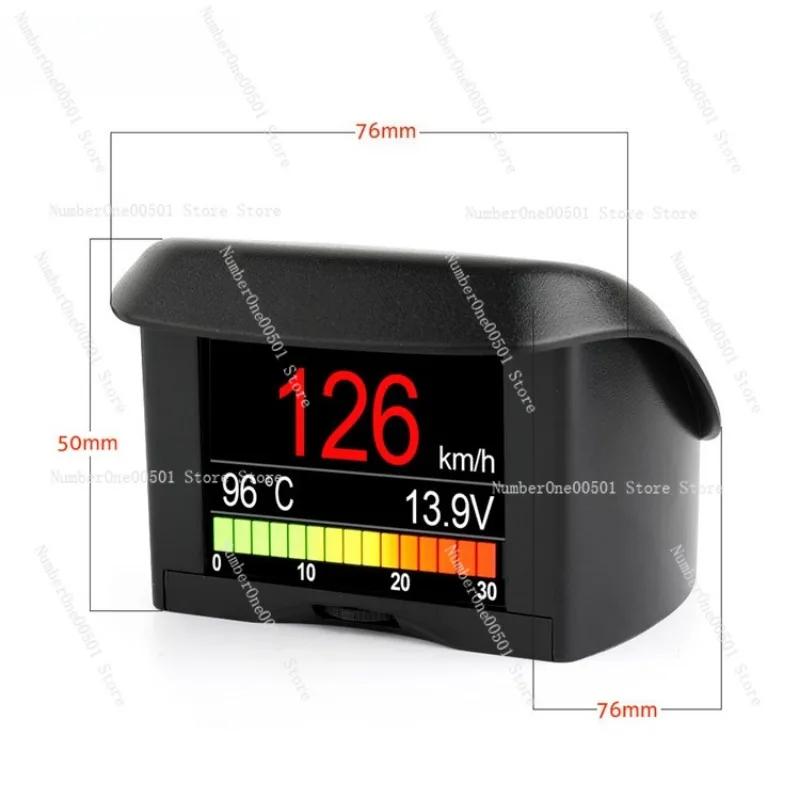 FH-1067 A202 HUD Engine Diagnostic Tachometer Water Temperature Display