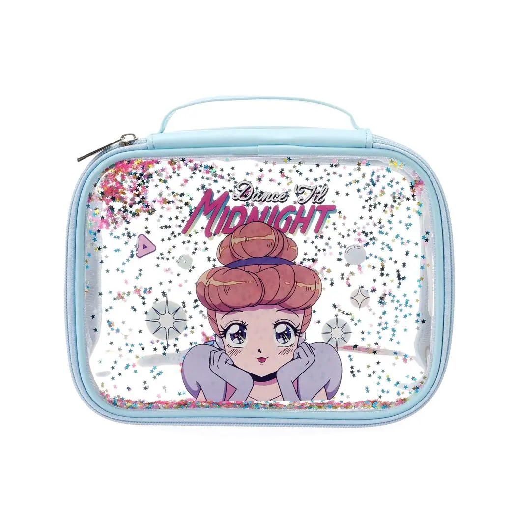 MINISO Disney Fantasy Princess Series Quicksand Hand Makeup Bag Snow White Toiletry Bag Girl Princess Gift