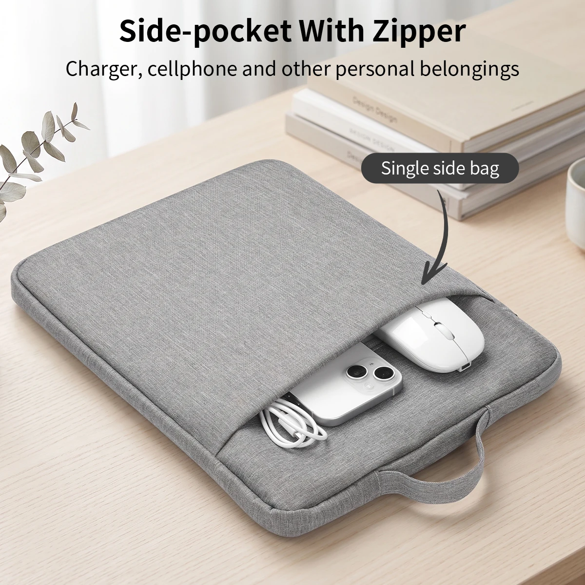 Laptop Sleeve Case 13 14 15 15.6 16Inch For Huawei HP DELL Bag For Macbook Air Pro 13 13.6 M4 Notebook Case with Stand Men Women