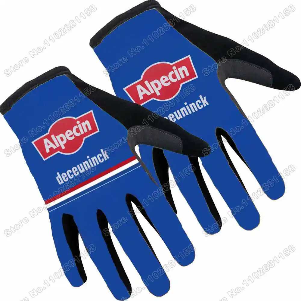 2024 Alpecin Deceuninck Fahrrad handschuhe Winter Herbst Anti-Rutsch-Gel Voll finger Fahrrad handschuh Fahrrad Trikot Motorrad Sport handschuh