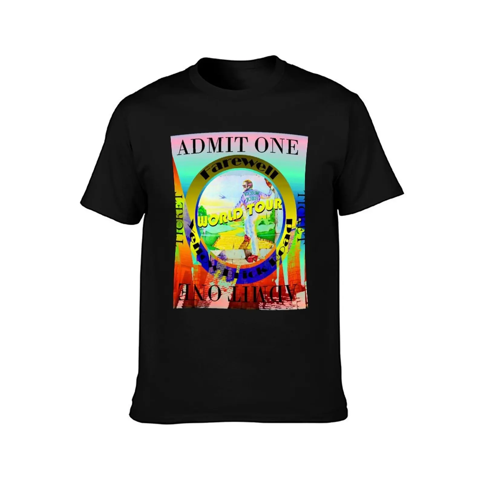 Farwell Yellow Brick Road World Tour T shirt design A T-Shirt Summer Casual Cotton Tee, Unisex Men Women