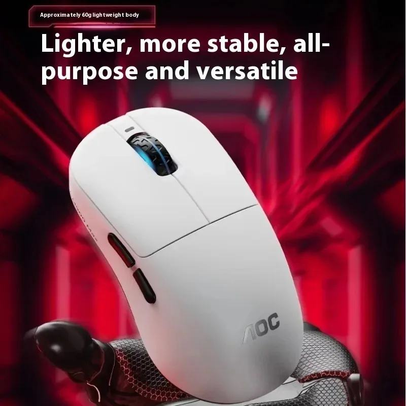 Mouse Nirkabel AOC GM900PRO paw3395 3Mode Ringan Pengisian Cepat Mouse Gaming Esports LOL PUBG CSGO VALORANT Action Delta