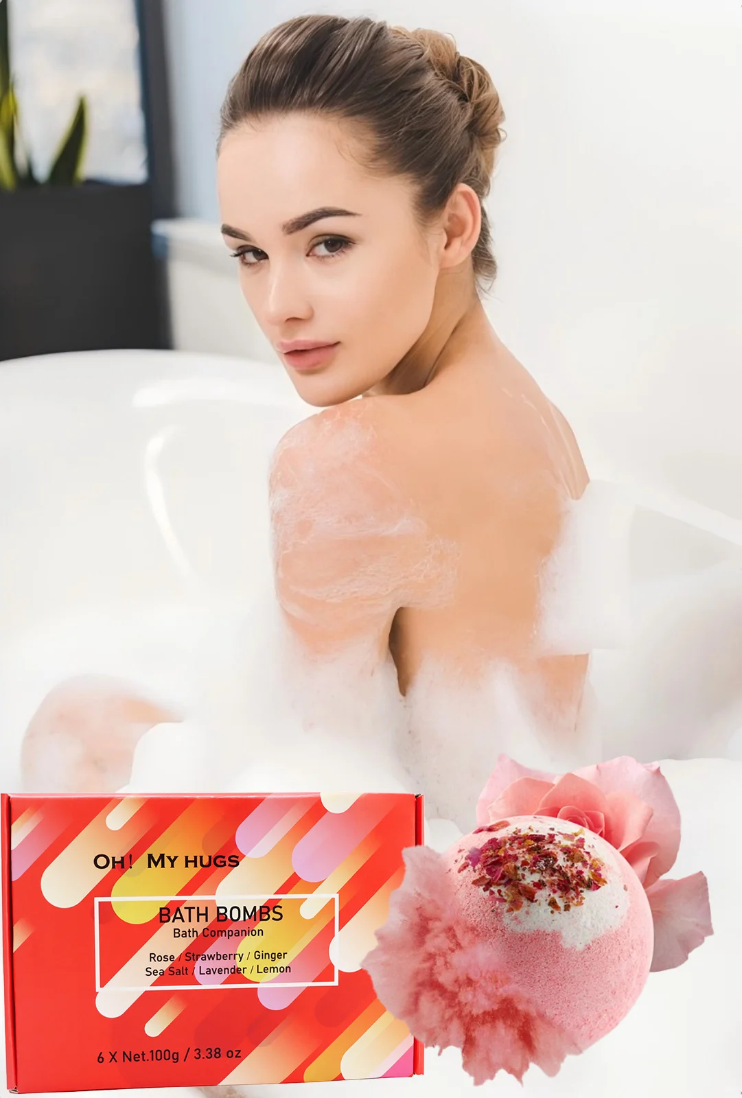 

Natural mineral essence, bath salt ball set - relax and nourish skin