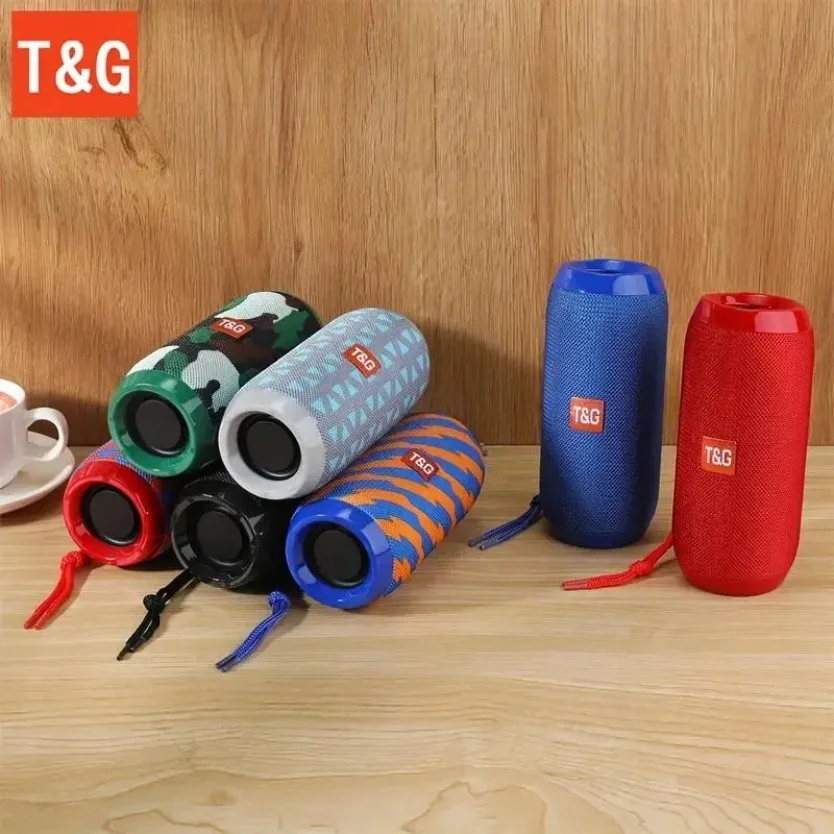 TG117 Bluetooth Speaker True Wireless TWS Sound Box Waterproof Loudspeaker Stereo Surround Support TF Card FM Radio for Outdoor view 4