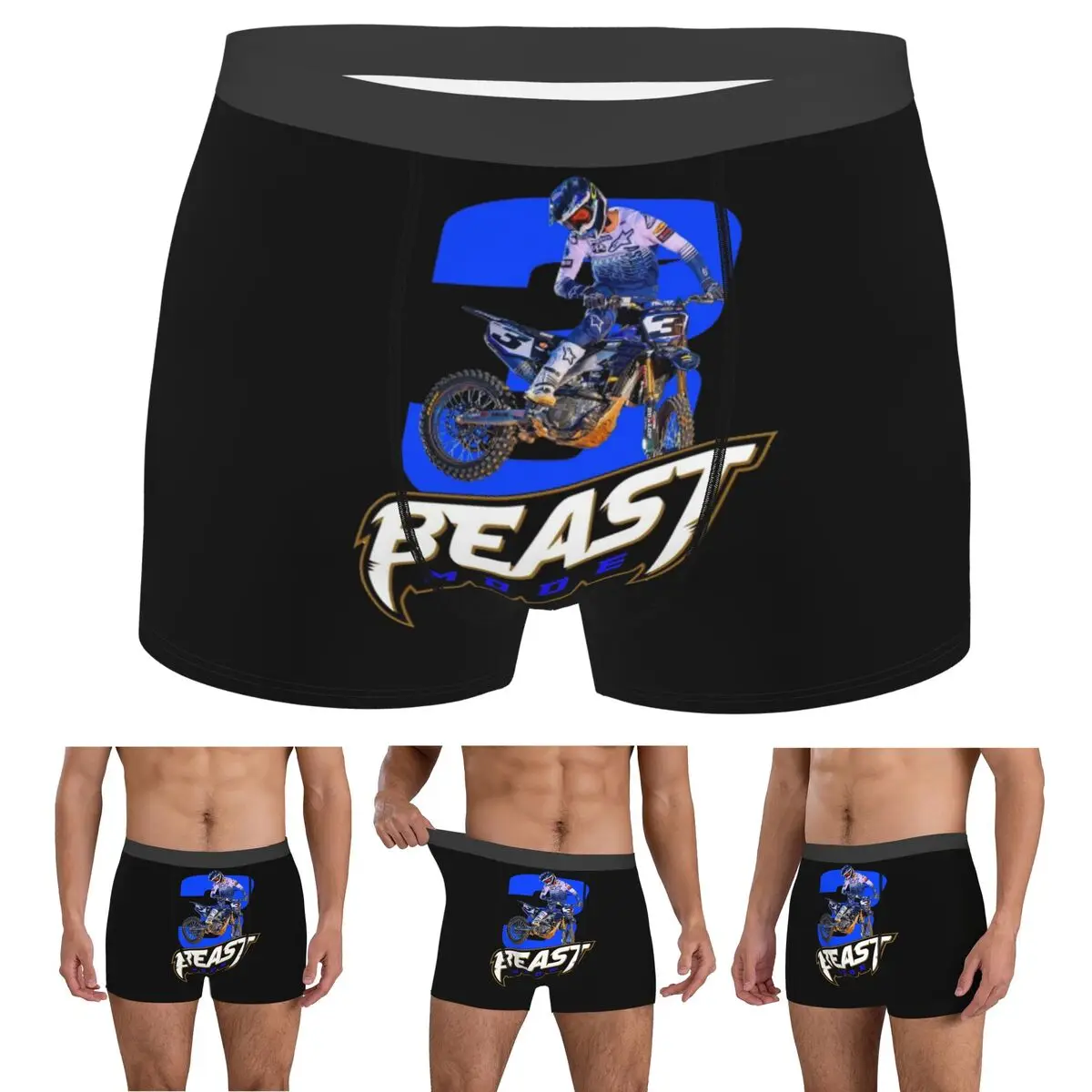 

Boxer Underpants Shorts Eli Tomac ET3 Panties Men's Comfortable Underwear for Homme Man Boyfriend Gifts