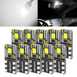 10Pcs Canbus T10 W5W LED Lamps 194 168 Car Interior License Plate Truck Lights For Citroen Berlingo C1 C2 C3 Picasso C5 C6 C8 C4