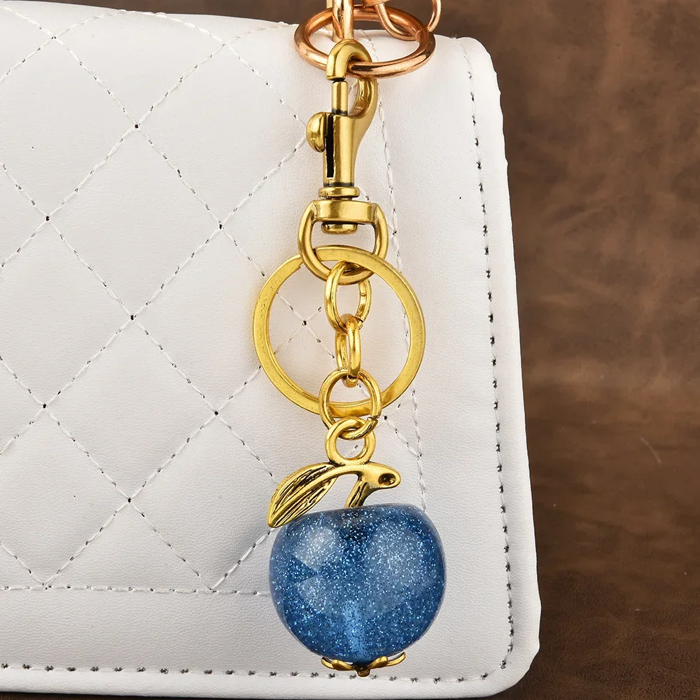 

2025 New Apple keychains, exquisite car keychains, bag pendants, women's bag accessories