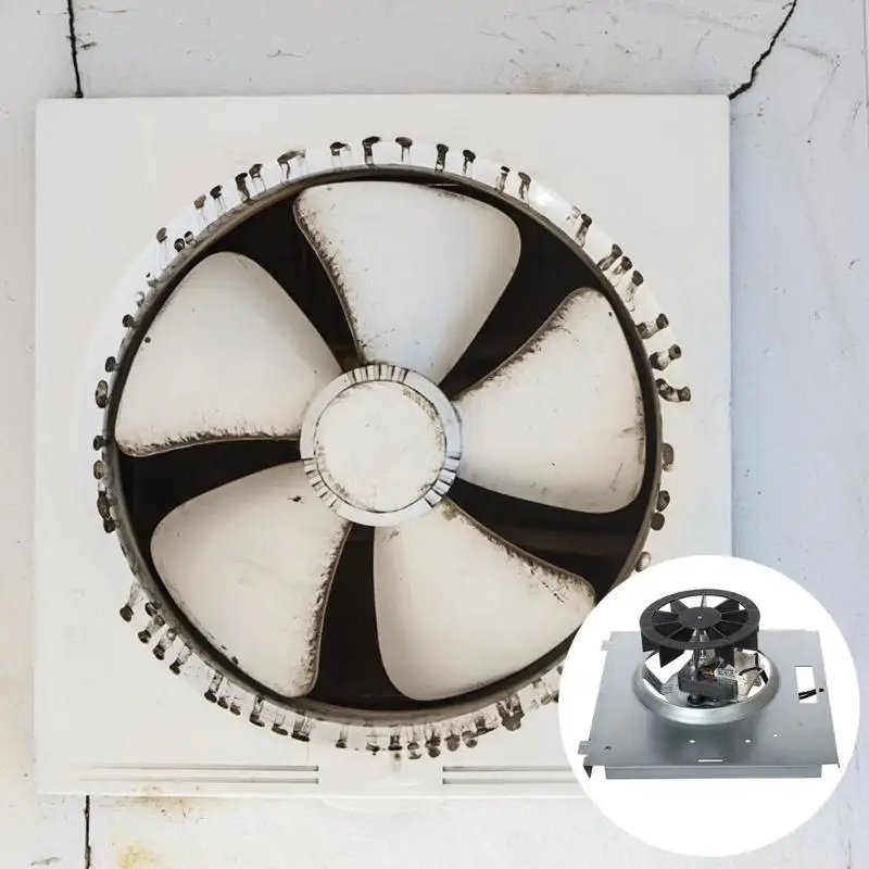 

D0AB High Speed Efficient Air Extraction Ventilation Fan Home & Commercial Use Bathroom Fan with Powerful 50CFM Air Movement
