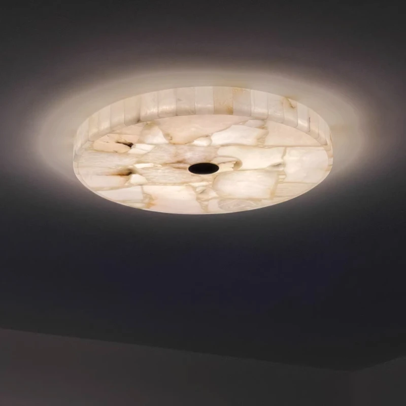 

Испанский потолочный светильник из натурального мрамора, винтажный, в скандинавском стиле, роскошный, круглый, для внутреннего освещения спальни, гостиной, кабинета, светодиодные лампы, декор для дома