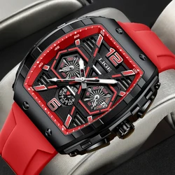 LIGE Business Watch Men Top Brand Luxury Sport Quartz Men's Chronograph Date Military Wrist Watches Waterproof Relogio Masculino