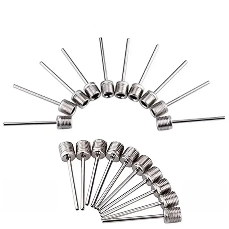 

New Sport Ball Inflating Pump Needle for Football Basketball Soccer Inflatable Air Valve Adaptor Stainless Steel Pump 5/20PCS