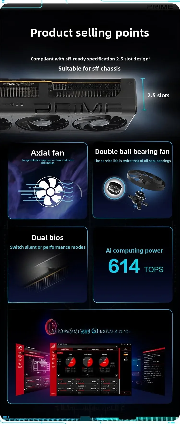 Scheda grafica per giochi per computer desktop RTX5060-O8G