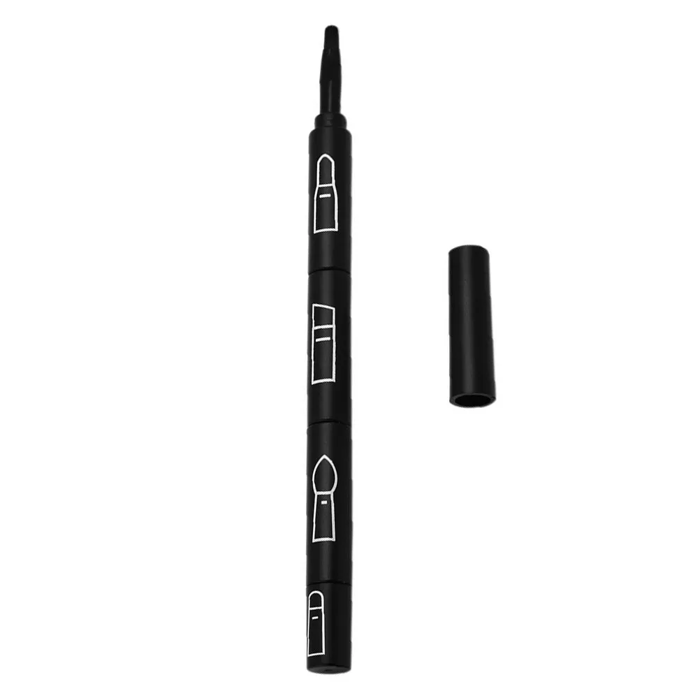 1Pcs 4 Section Detachable Makeup Brush Lipstick Brush Eyeshadow Applicator Eyebrow Tool Compact Design for on-The-Go Touch-Ups