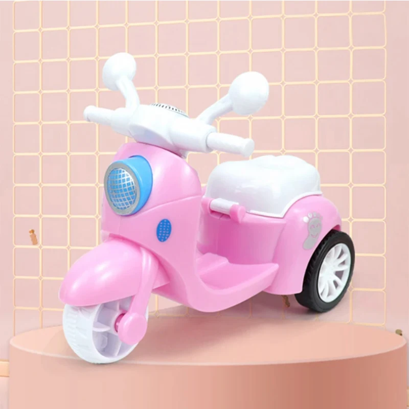 Mini motorfiets retro oogverblindende spin kinderspeelgoed voor Labubu speelgoedmotor voor pop huisdier speelgoed verjaardagscadeau