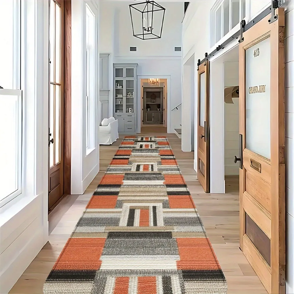 Modern Geometric Carpet Mat Rug Pattern Floor Runner Home Decoration Living Room Hallway Entrance Bedroom Indoor Luxury Design