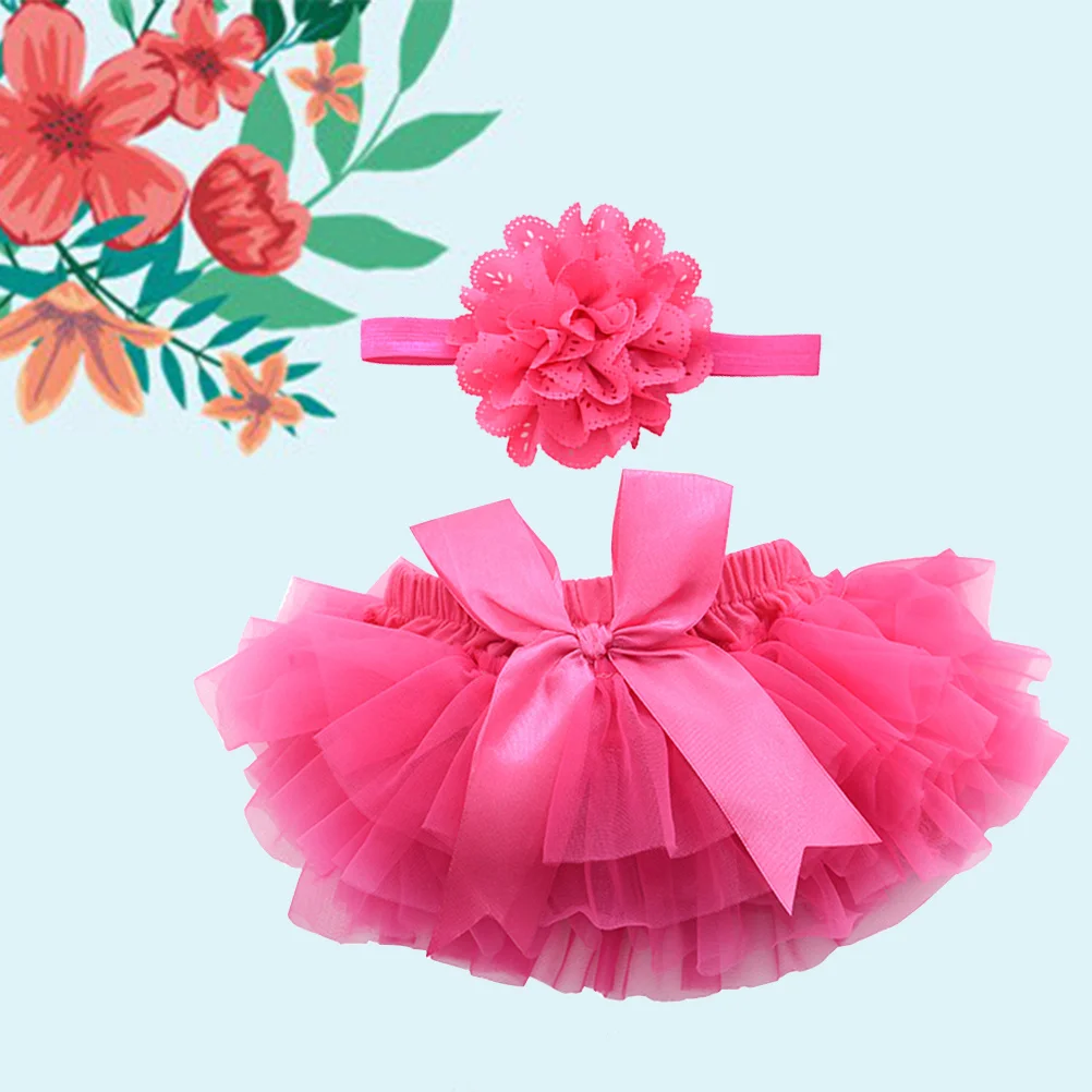 1 Buah Rok Tutu Bayi Perempuan Ikat Pinggang Satin Ukuran L Rosy Gaun Fotografi Ulang Tahun Bayi Baru Lahir Aksesori Pakaian Rok Tutu