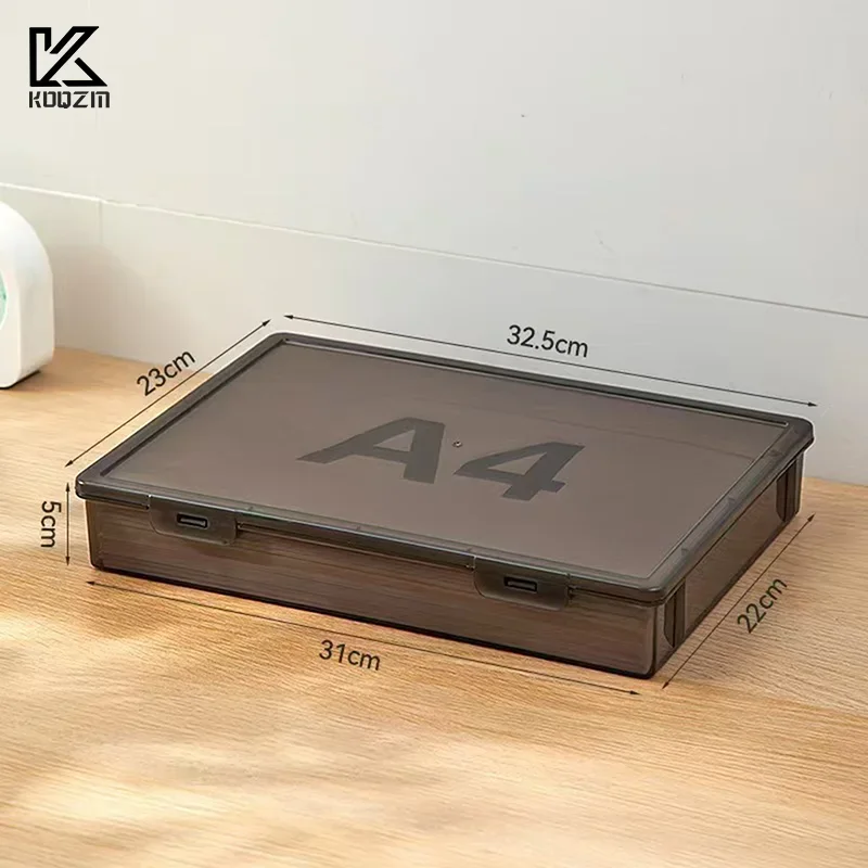 Document Organizer Box Household Certificate File A4 Box Important Information Registration Book Dust Proof Storage Case