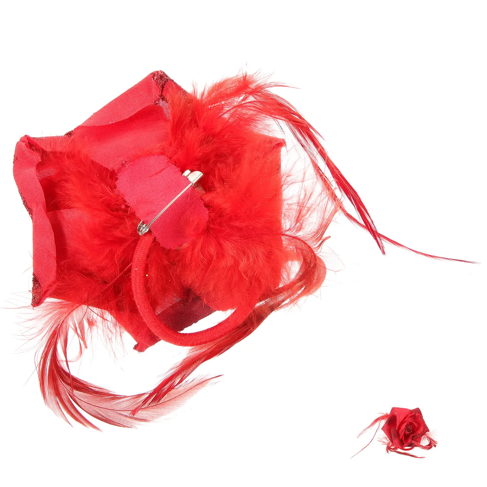 Rose Flower Headpiece Multipurpose Flower Clip Elegant Hair Brooch for Weddings Performances Daily Use Floral Hair Accessories