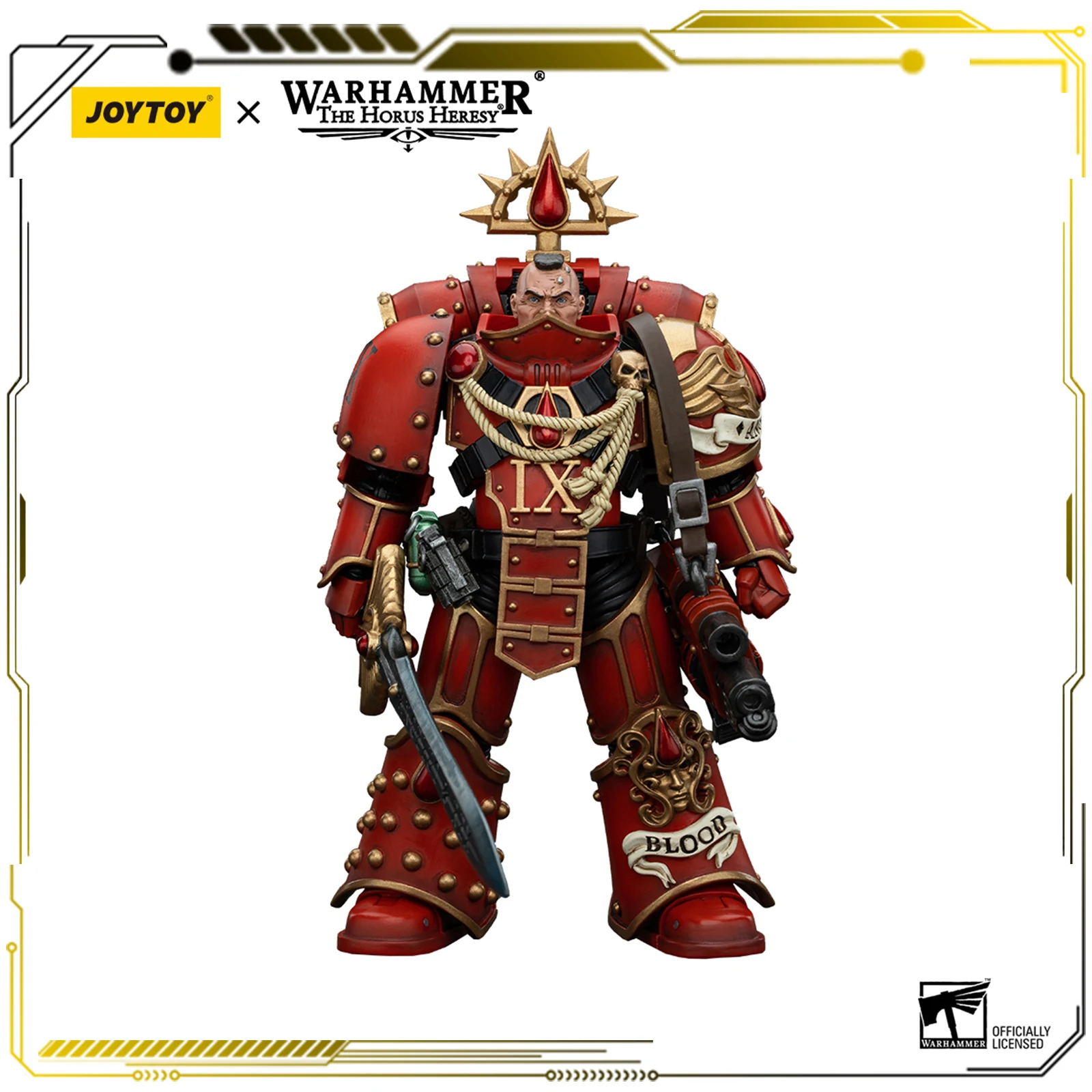 

JOYTOY Warhammer 40000 1/18 Action Figure 12.6cm Blood Angels Raldoron First Captain of the Blood Angels JT00720