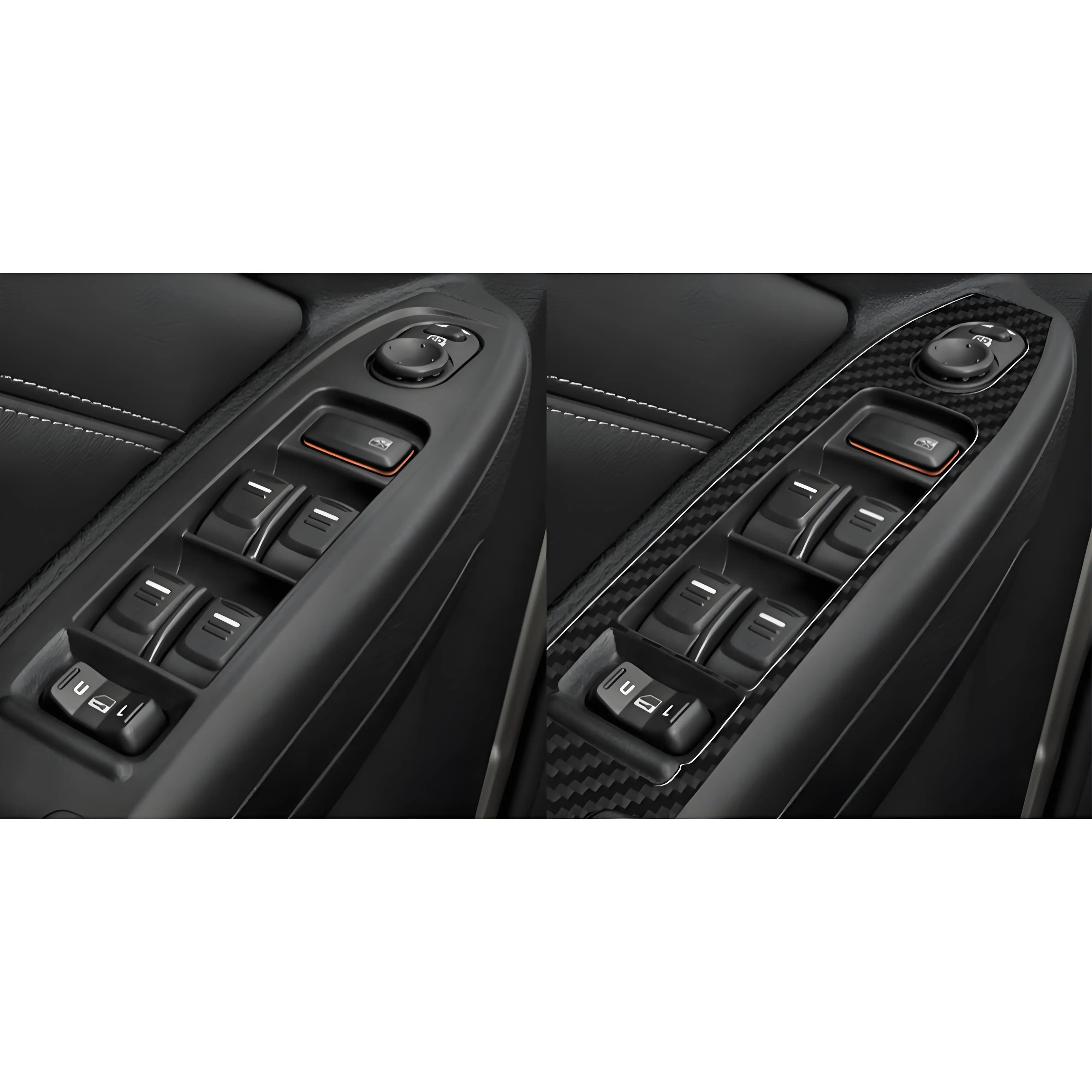 Carbon Fiber Car Stickers For Hummer H3 2008-2010 With Automatic Transmission Decoration Cover Trim Interior Accessories