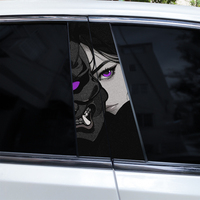 2pcs Mask Car B Pillar Sticker Cover Scratches Car Window Pillar Sticker DIY Waterproof Car Center Pillar Sticker